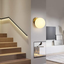 Load image into Gallery viewer, Modern Wall Light Gold/Black Wall Lamp Indoor Ball Lamp Shade GU10
