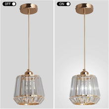 Load image into Gallery viewer, Modern Crystal Pendant Light Gold E27 Ceiling Lamp
