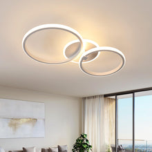Load image into Gallery viewer, Ceiling Light White/Gold Round 42W Modern LED Ceiling Light Warm White
