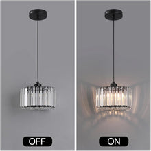 Load image into Gallery viewer, Nordic Crystal Pendant Lamp Black/Gold Glass Pendant Light Mini Modern Luxury E26
