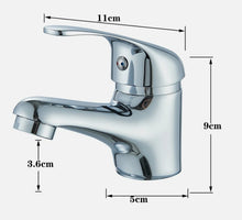 Load image into Gallery viewer, Basin Tap Modern Brass Faucet Chrome with Waste
