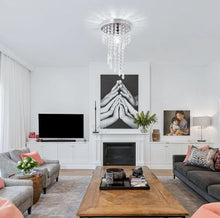 Load image into Gallery viewer, Mini Chandeliers Raindrop Crystal Chandelier Light Fixture E12 Luxury Lighting Fixture for Bedroom
