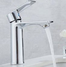 Load image into Gallery viewer, Basin Tap Modern Chrome Single Handle Basin Mixer Tap Brass With Waste
