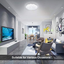 Load image into Gallery viewer, White Ceiling Light 18W LED Integrated Flush Light Warm White 26cm
