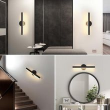 Load image into Gallery viewer, LED Wall Lights Indoor Wall Lamp Modern Black Warm Light Wall Sconce 38cm

