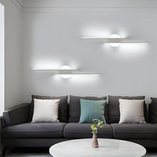 Load image into Gallery viewer, Modern Linear LED Wall Light 60cm Cool White 6500K Black/White
