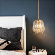 Load image into Gallery viewer, Modern Crystal Pendant Light Gold E27 Ceiling Lamp
