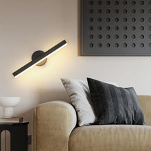 Load image into Gallery viewer, LED Wall Lights Indoor Wall Lamp Modern Black Warm Light Wall Sconce 38cm
