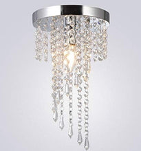 Load image into Gallery viewer, Mini Chandeliers Raindrop Crystal Chandelier Light Fixture E12 Luxury Lighting Fixture for Bedroom
