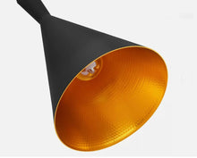 Load image into Gallery viewer, 1 Lamp Pendant Light Cone Aluminium Black Ceiling Light
