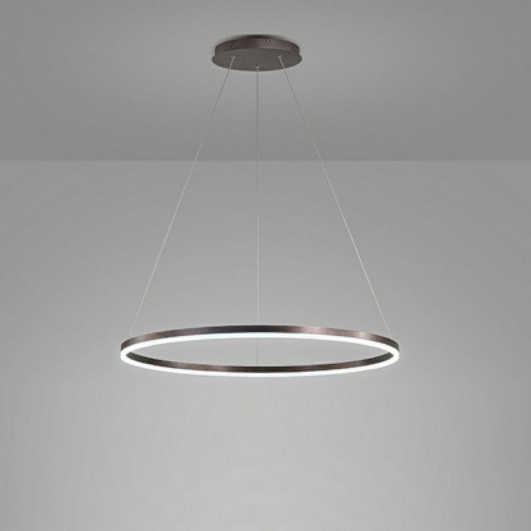 LED Chandelier Light Ring Chandelier Black 60/40 cm