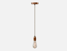 Load image into Gallery viewer, Adjustable Hemp Pendant Light Industrial E27 Ceiling Light Copper
