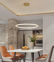 Load image into Gallery viewer, Pendant Light, Circle Ceiling Pendant Light Metal Gold 60/40 cm

