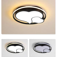Load image into Gallery viewer, Chandelier Modern Minimalist Black Flush Mount Ceiling Light Love Heart 47cm Dimmable
