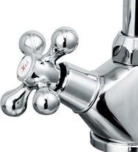 Load image into Gallery viewer, Dual Kitchen Taps Kitchen Tap Cross Handles Chrome Finish
