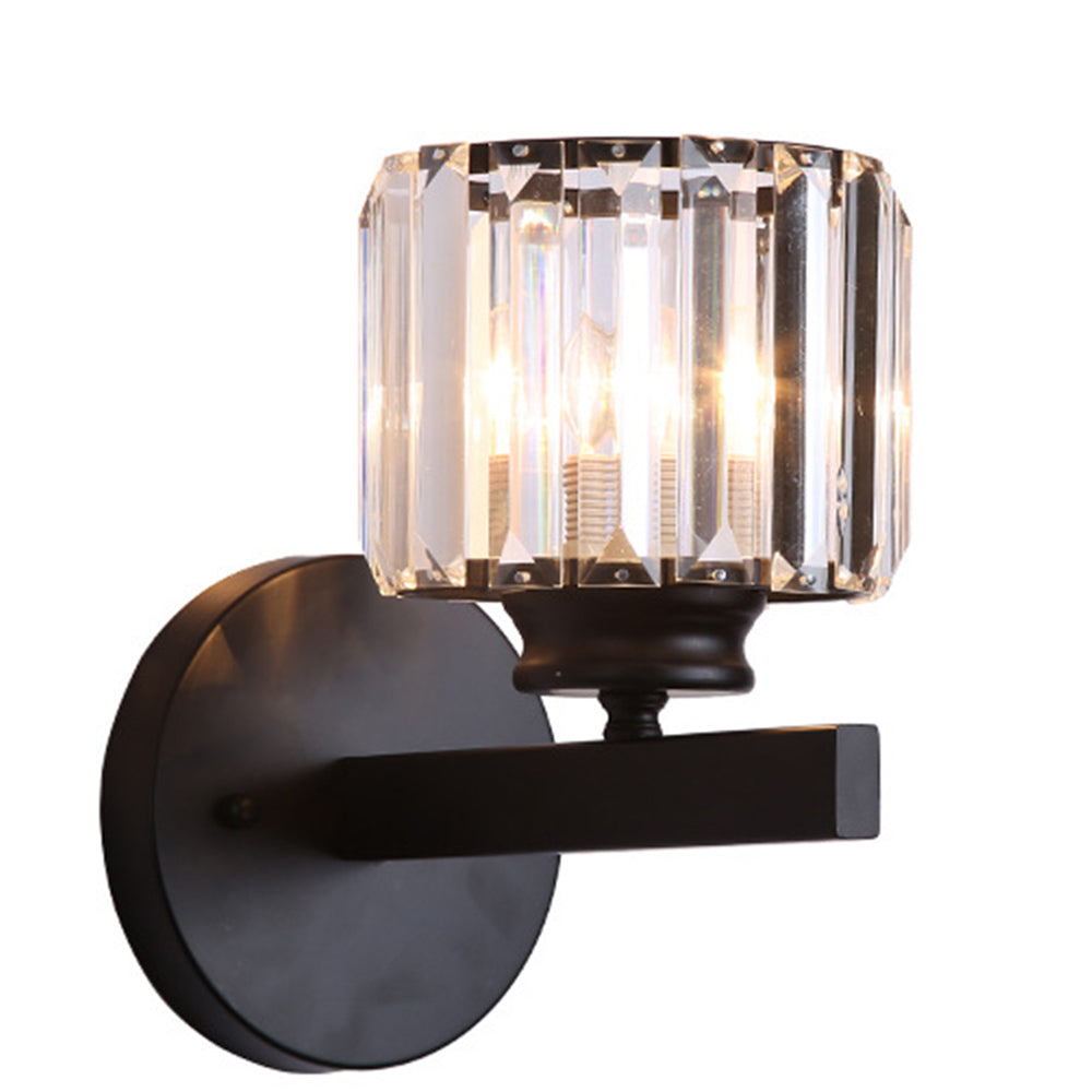 Crystal Cups Wall Lamp Retro Wall Light Glass Shade E27 Black/Gold Wall Sconces E27