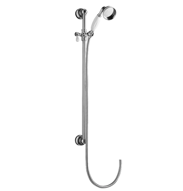 Chrome Holder Shower Slide Rail Riser Kit Hose Adjustable Set Accessory