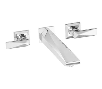 Basin Tap Waterfall Basin Chrome Finish Mixer Tap Bathroom Single Lever Hot Cold Wall Mounted