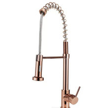 Load image into Gallery viewer, Kitchen Mixer Tap Pull Out Kitchen Faucet Rose Gold Pull Down Kitchen Sink Faucet Luxury Hot &amp; Cold Brass
