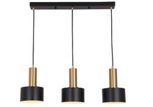 Load image into Gallery viewer, Black 3-Light Pendant Light Fixtures E27 Base

