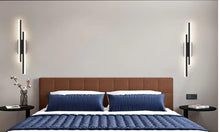Load image into Gallery viewer, Modern Minimalist Strip Wall Lamp Gold/Black Linear Wall Sconce Indoor 20W Wall Mounted LED Lights 3 Color
