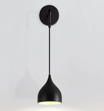 Load image into Gallery viewer, Wall Mount Light Modern 1 Light Wall Pendant Lamp for Bedside Black E27
