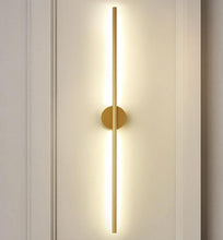 Load image into Gallery viewer, Wall Light Long Strip LED Wall Lamp Linear Sconce 17W Black/ Gold Indoor LED Up and Down
