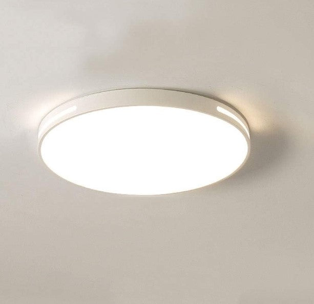 LED Bathroom Ceiling Light 18W Slim Flush Mount Ceiling Lamp Round Ultra-Thin Modern Light Black/White