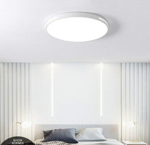 Load image into Gallery viewer, LED Bathroom Ceiling Light 18W Slim Flush Mount Ceiling Lamp Round Ultra-Thin Modern Light Black/White
