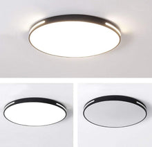 Load image into Gallery viewer, LED Bathroom Ceiling Light 18W Slim Flush Mount Ceiling Lamp Round Ultra-Thin Modern Light Black/White
