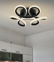 Load image into Gallery viewer, Ceiling Light LED 26W Creative Design Modern Black Simple Ceiling Lighting 24cm Acrylic

