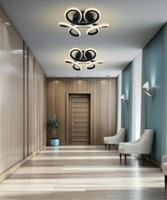 Load image into Gallery viewer, Ceiling Light LED 26W Creative Design Modern Black Simple Ceiling Lighting 24cm Acrylic

