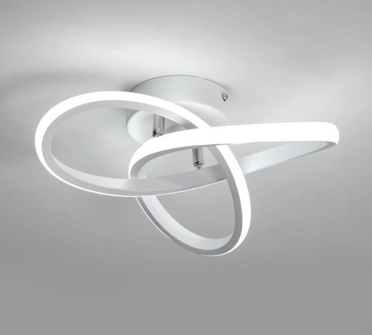 Modern LED Ceiling Light Ceiling Lamp Flower for Bedroom Living Room, Bathroom, Kitchen, Hallway, Balcony 28cm 3 Color Lights