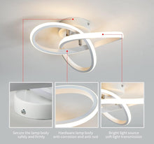 Load image into Gallery viewer, Modern LED Ceiling Light Ceiling Lamp Flower for Bedroom Living Room, Bathroom, Kitchen, Hallway, Balcony 28cm 3 Color Lights
