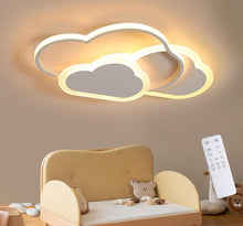 Load image into Gallery viewer, Children&#39;s Room Ceiling Lamp with Remote Control LED Ceiling Lamp for Children&#39;s Room White Cloud Lamp
