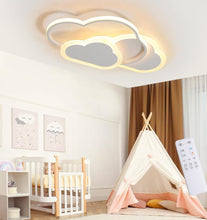 Load image into Gallery viewer, Children&#39;s Room Ceiling Lamp with Remote Control LED Ceiling Lamp for Children&#39;s Room White Cloud Lamp
