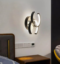 Load image into Gallery viewer, 2-Light LED Ceiling Lights Modern Flush Mount Ceiling Lamp Metal Ceiling Lighting Fixture for Living Black/White 18W
