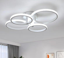 Load image into Gallery viewer, Ceiling Lamp Modern Round LED Ceiling Light 48W 3700LM White 4 Rings
