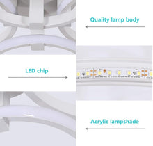 Load image into Gallery viewer, Ceiling Lamp Modern Round LED Ceiling Light 48W 3700LM White 4 Rings
