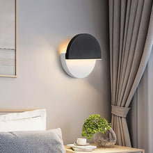Load image into Gallery viewer, 360 Rotatable Round Wall Light Acrylic Lampshade Wall Sconce LED Warm Light
