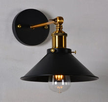 Load image into Gallery viewer, Vintage Industrial Metal Wall Sconce Lighting 180 Degree Adjustable Wall Lamp Wall Mount Light Fixture
