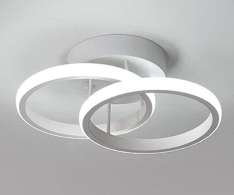 Nordic LED Ceiling Light 22W Aluminum White 6000K Cool White Simple Design Round Shape