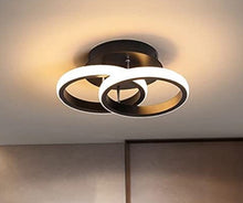 Load image into Gallery viewer, Ceiling Lights Modern LED 24W Round 3 Color Lights Black Simple Design
