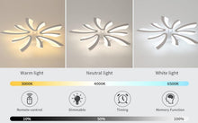 Load image into Gallery viewer, Ceiling Light LED Ceiling Lighting 48W Acrylic Modern Lighting Fixture with Remote Control White
