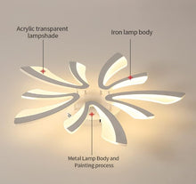 Load image into Gallery viewer, Ceiling Light LED Ceiling Lighting 48W Acrylic Modern Lighting Fixture with Remote Control White
