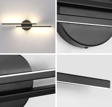 Load image into Gallery viewer, Indoor Wall Lamp LED 24W Modern Black 3000K Warm Light Long Wall Sconce Acrylic
