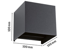 Load image into Gallery viewer, LED Wall Light Anthracite Aluminium Modern IP65 Waterproof Outdoor/Indoor Cool White
