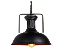 Load image into Gallery viewer, Pendant Light Vintage Pendant Lamp E27 Retro Ceiling Light Black 36cm
