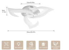 Load image into Gallery viewer, LED Ceiling Light 52 cm Modern Ceiling Lamp 36 W Warm White Light 3000K

