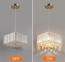 Load image into Gallery viewer, Modern Pendant Light Crystal Black/Gold Kitchen Island Ceiling Lamp Living Dining Room Nordic Decor Hanging Fixture
